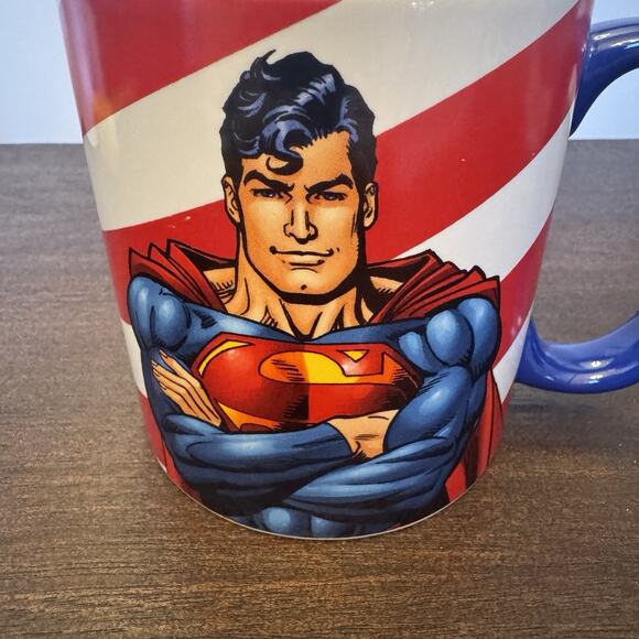 VTG Superman Large Coffee Mug Warner Bros. Studio Store Exclusive DC Comics 2001 - Picture 3 of 15